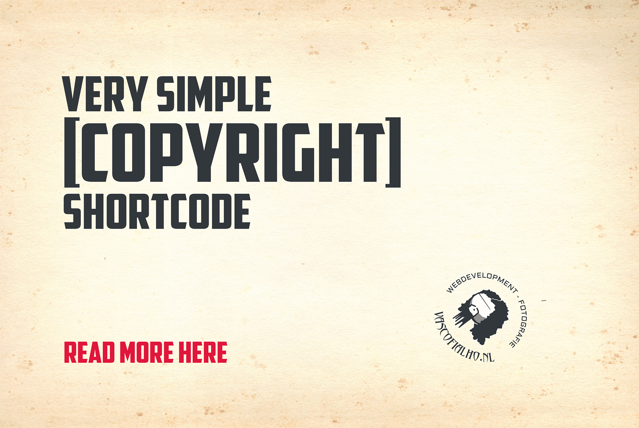 Very simple copyright shortcode
