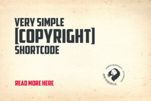 very simple copyright shortcode